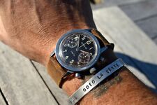 DODANE TROPIC DIAL TYPE 21 STAINLESS STEEL MILITARY FLYBACK CHRONO 38MM ASSIGNED