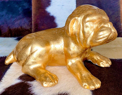 Scultura cane bulldog - cane,