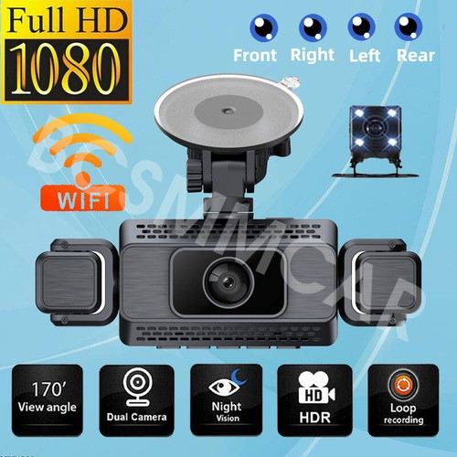 Dash cam wifi canali 1080p - cam, 4