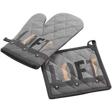 Set guanto e presina da cucina