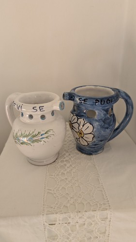 Coppia vasetti ceramica deruta - vasetti,