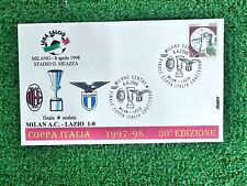 01 LAZIO MILAN FINALE 1998 BUSTA CON FRANCOBOLLO NO MAGLIA SHIRT MATCH WORN