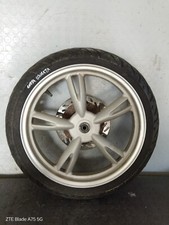 cerchio ruota anteriore peugeot tweet 125 150 2011 2017 gomma e disco usurata