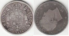 italia - 2 lire 1809m - Napoleone I. Composition	Argent 900‰ Poids	10 g Diamètr