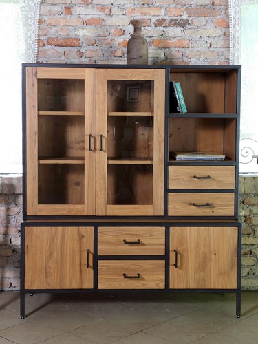Credenza vetrina stile - credenza,