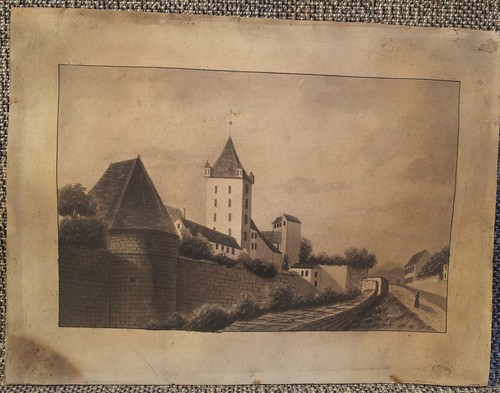 Disegno castello casa - disegno,