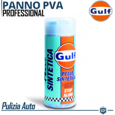 Panno PVA Pulizia Auto GULF Pelle Sintetica PROFESSIONALE Lucidante Aloni