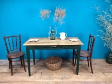 TAVOLO FINE 800 DA PRANZO CUCINA TRATTORIA RISTORANTE BAITA LACCA VERDE CHALET