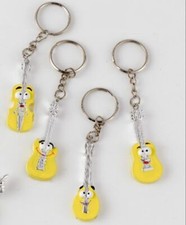 12 PZ Chitarra violino mandolino emoji Emoticon Portachiavi resina 09LQ