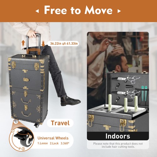 Rolling makeup case trolley - rolling,