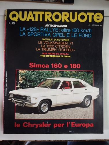 1970 quattroruote settembre - 1970,