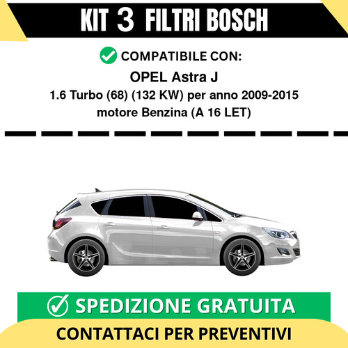 Kit filtri bosch opel astra - kit,