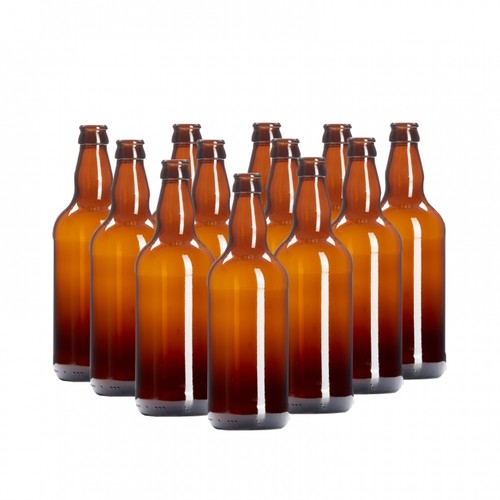 Bottiglie birra vetro ambrato - bottiglie,