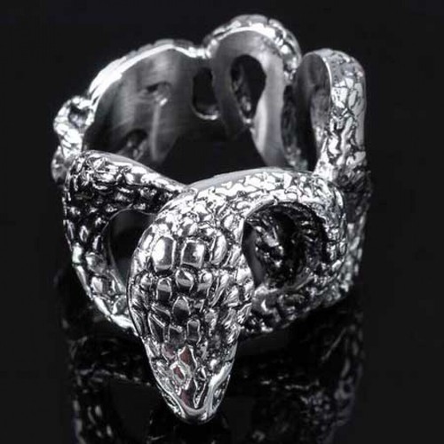 Edelstahl anello serpente - anello,,