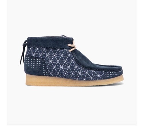 Clarks wallabee navy - clarks, sashiko