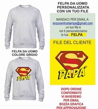 FELPA GRIGIA  DA UOMO FASHION