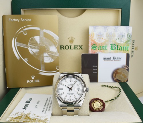 Rolex 41mm 18kt white - rolex, gold