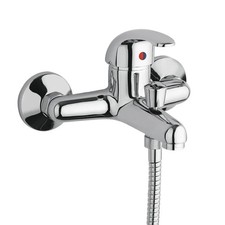 Miscelatore Esterno Vasca da Bagno Monocomando Cromo Rubinetto Doccia 2025