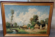 PITTORE  IVAN KARPOFF 1898-1970  BEL DIPINTO ANNI '50 VINTAGE GRANDE!