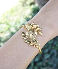 Bracciale foglia floreale