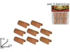 tegole per presepe capanna 3,5cm 8pz terracotta