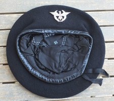 Basco nero vintage Generale E.I.  mai usato originale raro tg. 55