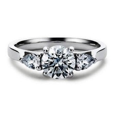 3-Stone 2.60 CT White Round &