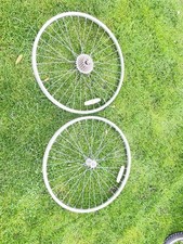 Set ruote 26 x 175 pollici acciaio cromato anni 80 6 velocità 