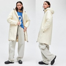 Giacca a vento bianca foderata