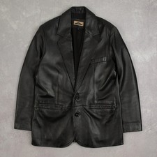 Giacca blazer pelle vintage