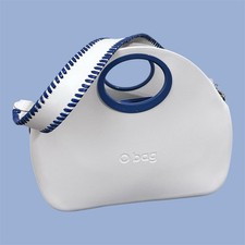 O bag Classic White Shell Blue