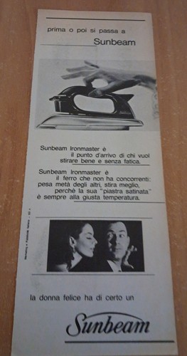 Pubblicità epoca ferro da - ferro,