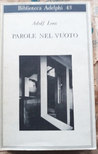 PAROLE NEL VUOTO - ADOLF LOOS - ADELPHI