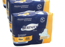 90 Pannoloni anatomici traspiranti Serenity MAN uomo assorbenza EXTRA - 6x15pz