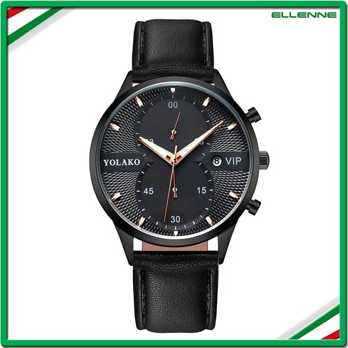 Orologio uomo acciaio pelle - acciaio,