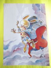 RAT-MAN POSTER MANIFESTO FIRMATO IN ORIGINALE DA LEO ORTOLANI RATMAN GADGET 2001