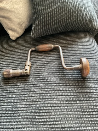 Vintage hand crank brace - crank,