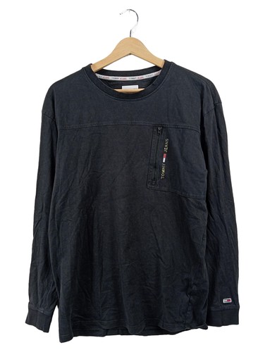 Tommy jeans maglione uomo nero - maglione,