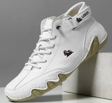 Scarpe alta scarponcino nero In Pelle Da Uomo tg.41 n.41 uomo donna con STRAPPOS