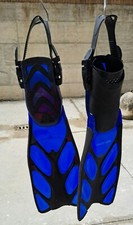 PINNE SUB COLTRI A CINGHIOLO USATE SOLO IN PISCINA TAGLIA REGULAR 