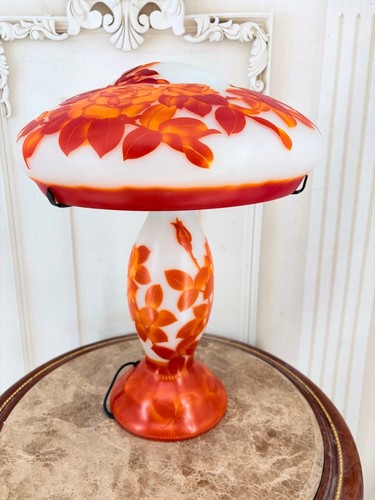 Lampada tavolo vetro con - lampada,
