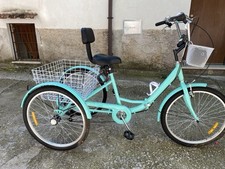 BICI ALLUMINIO TRE RUOTE TRICICLETTA PASSEGGIO