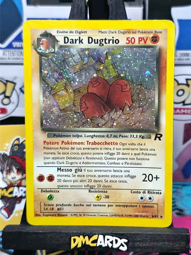 Pokemon dark dugtrio - dark, 6/82