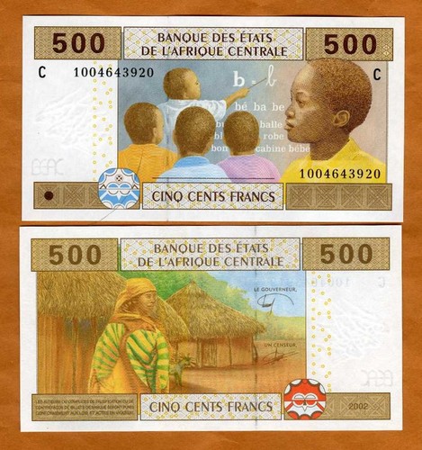 Stati centrafricani ciad 500 - centrafricani,