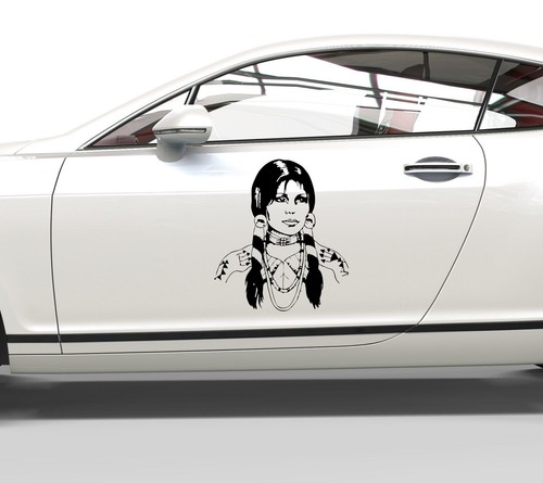 Adesivo auto donna - , indiana