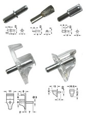 Supporti borchie mensola 3 mm