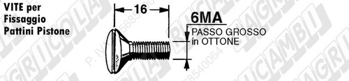 Kit vite ottone - kit, 6ma