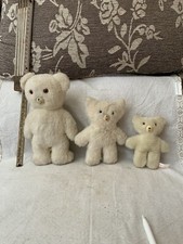 Lotto 3 Pupazzi Peluche Coccolino Lenci Vintage 20, 14 E 12 Cm