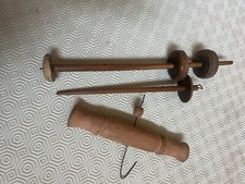 Fuselli antichi per tombolo cantù in legno 13 cm doppia testa