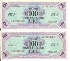 ITALIA,100 LIRE X 2,2